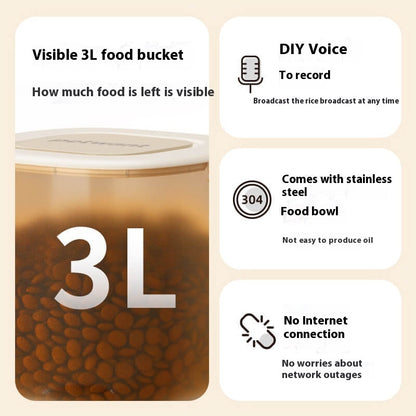 Distributeur d'alimentation intelligent pour chats de 3 L