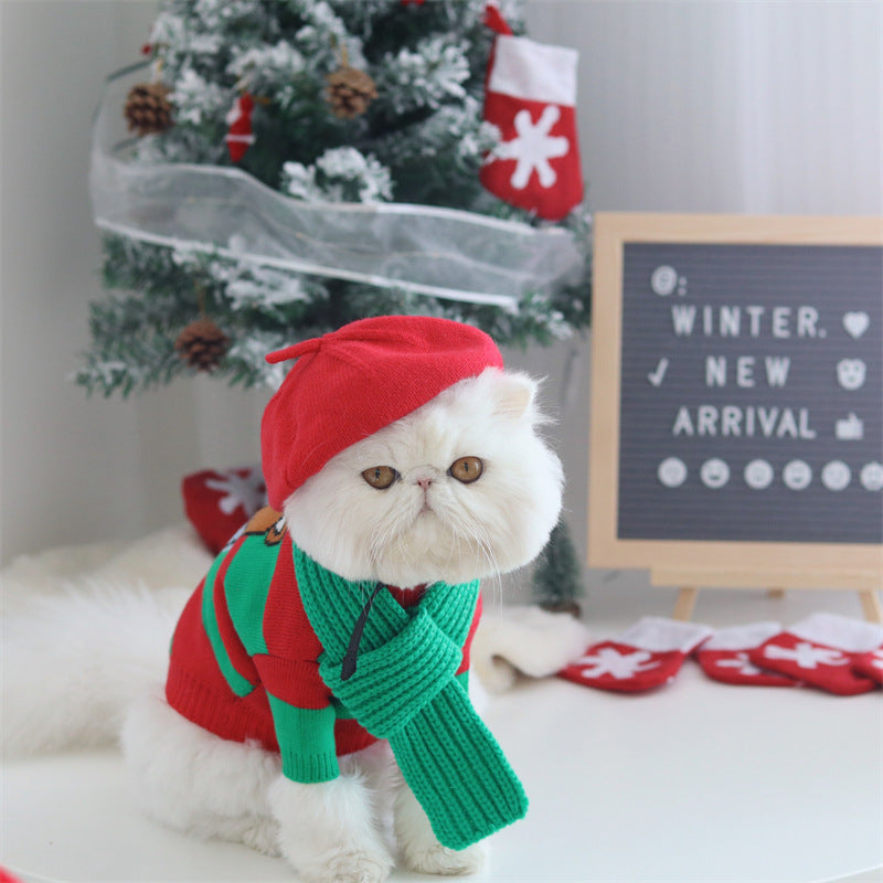 Pull tricoté de Noël pour animal de compagnie