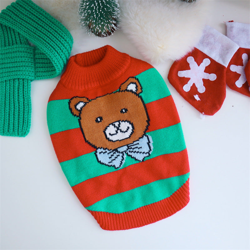 Pull tricoté de Noël pour animal de compagnie