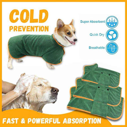 Serviette de bain pour chien