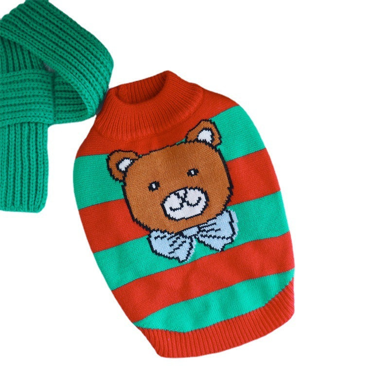 Pull tricoté de Noël pour animal de compagnie