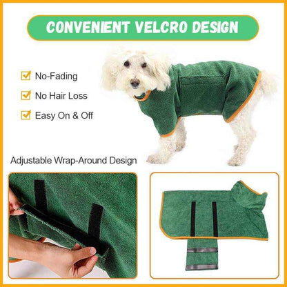 Serviette de bain pour chien