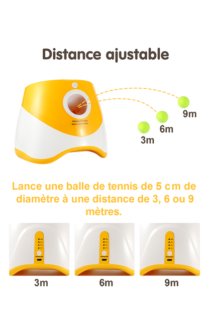 Lanceur automatique de balles pour animaux de compagnie