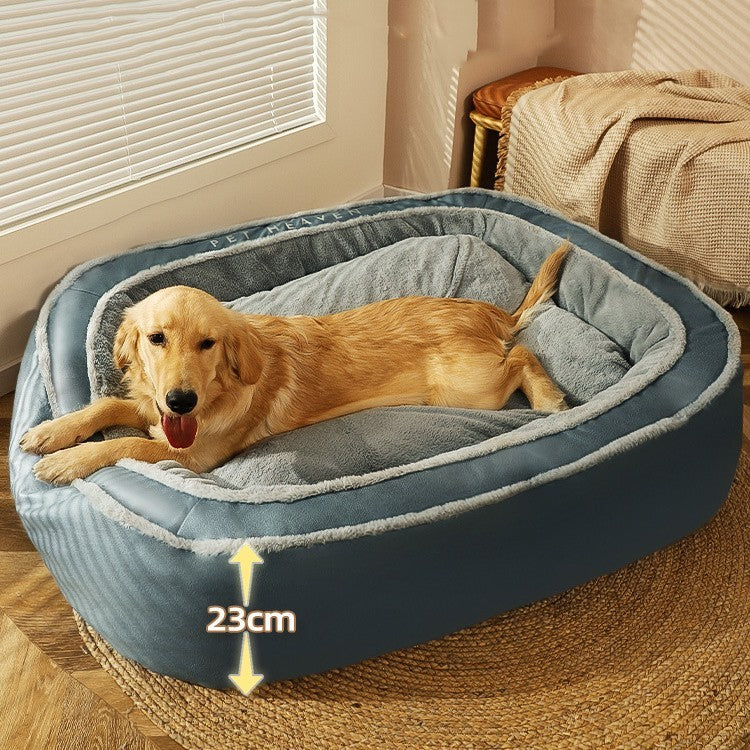 Lit chaud pour chien en hiver