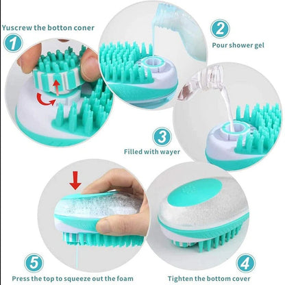 Brosse de bain pour chien